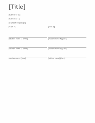 apa style report template