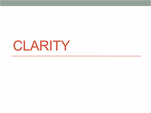 Clarity Clarity