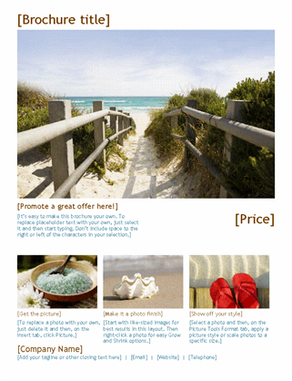 Photo travel brochure