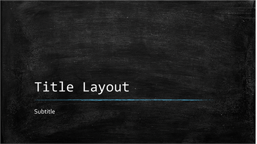 Chalkboard education presentation (widescreen)