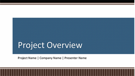 Business project planning overview presentation