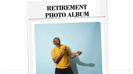 Retirement photo album