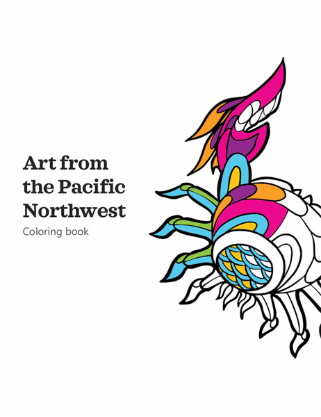 Art from the Pacific Northwest coloring book
