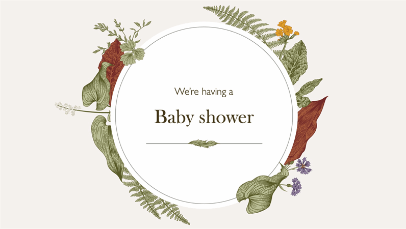 Baby shower slideshow
