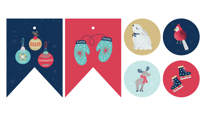Winter party printables Winter party printables