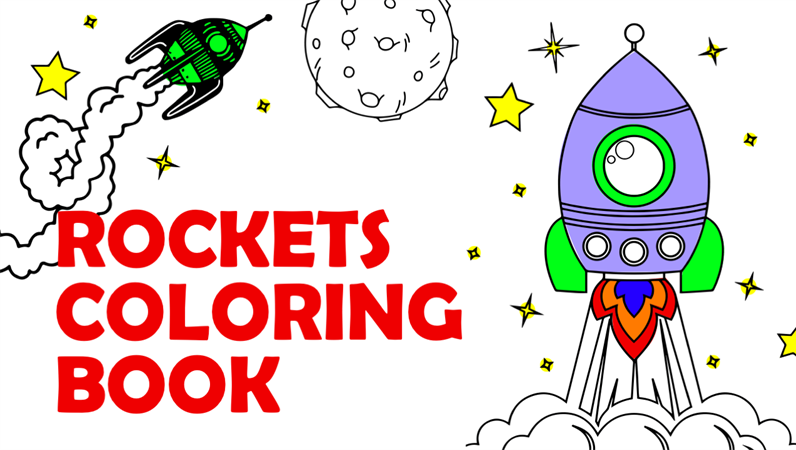 Rockets coloring book Rockets coloring book