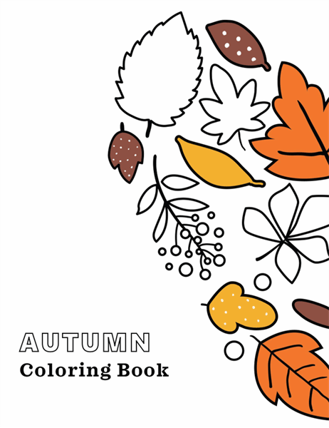 Autumn coloring book