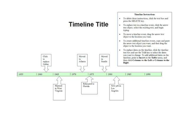 History Timeline Template Word Siploxa