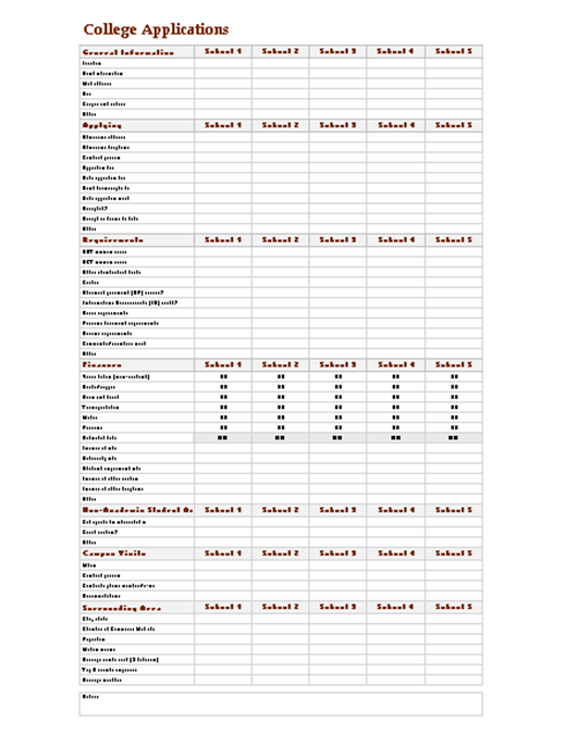 College Application Checklist Template from binaries.templates.cdn.office.net