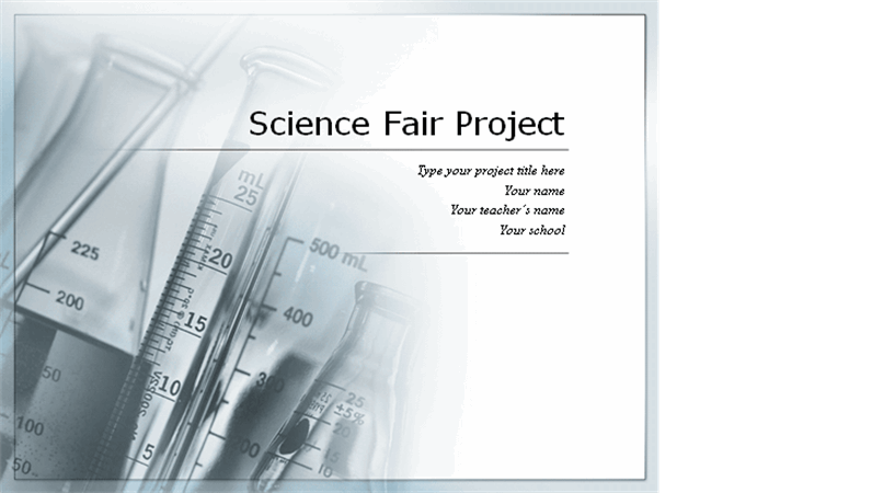 Science fair project presentation