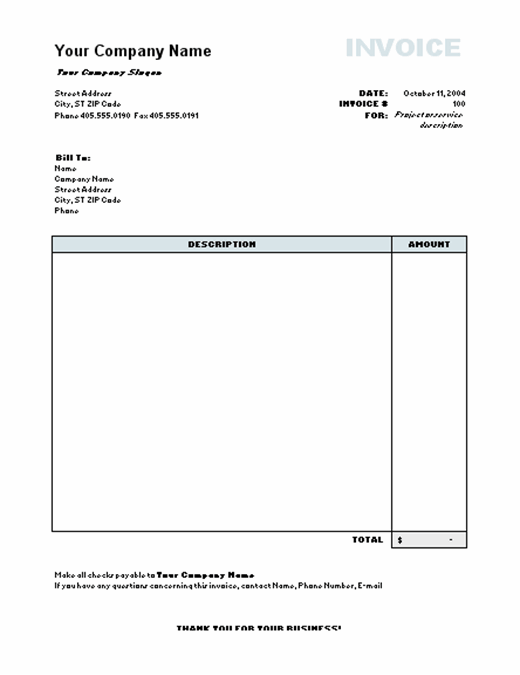 download 26 18 printable invoice blank invoice template word free