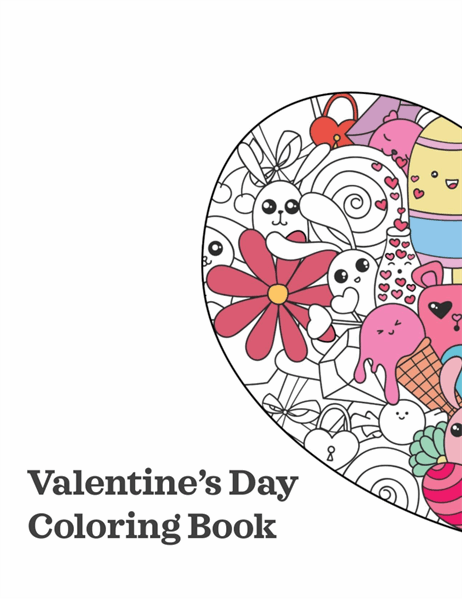 Valentine's Day coloring book