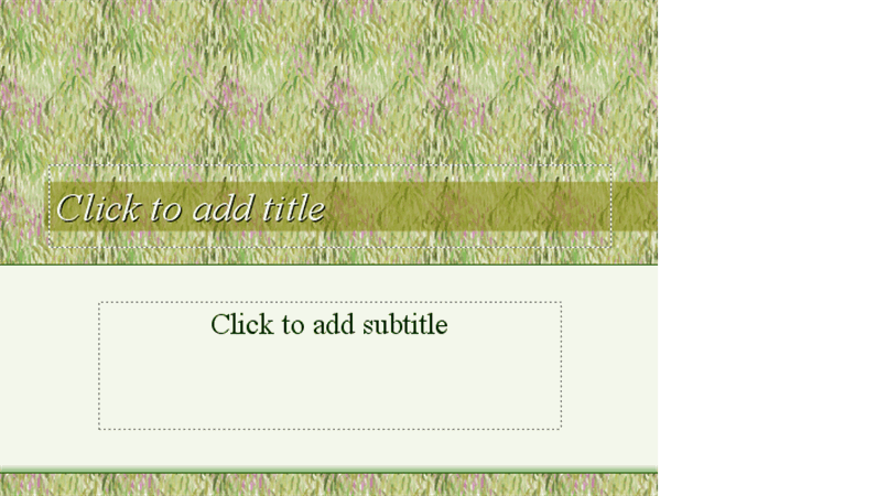 Meadow design template