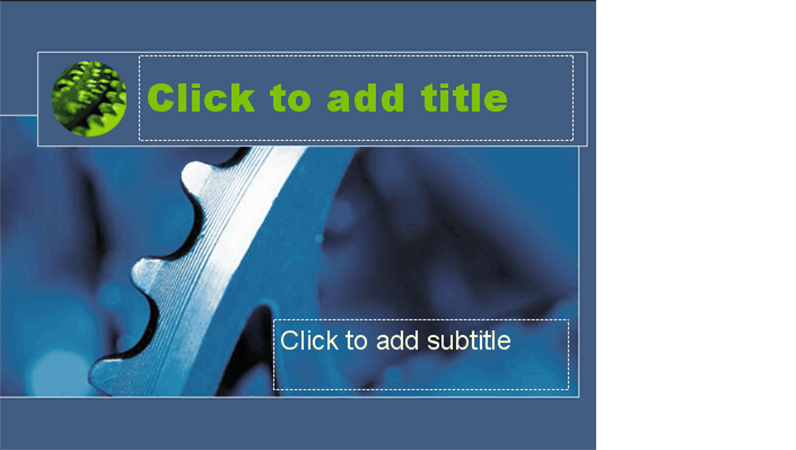 Blue flywheel design slides
