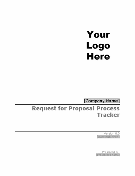 Request for proposal (RFP) process tracker