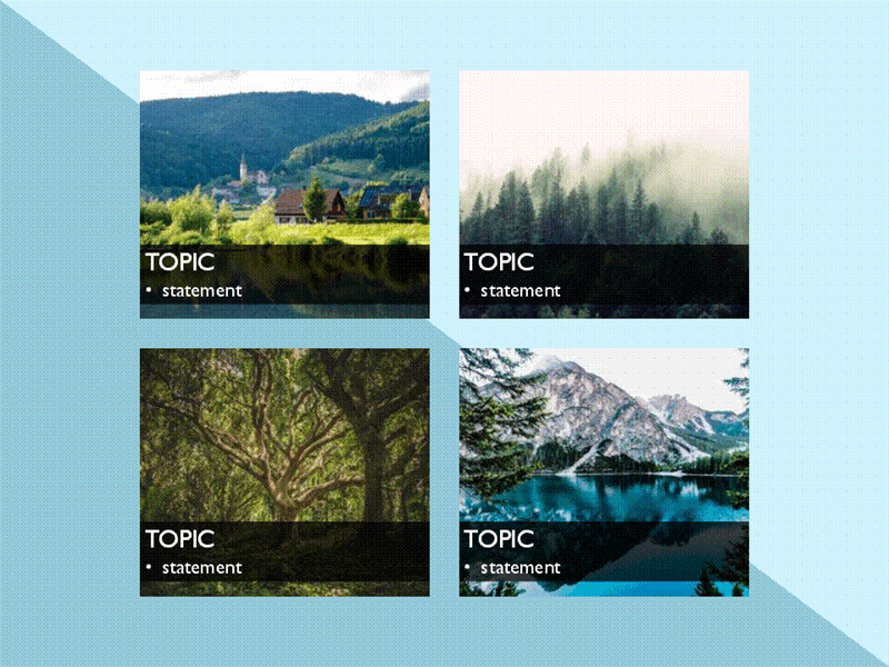 SmartArt autumn slides