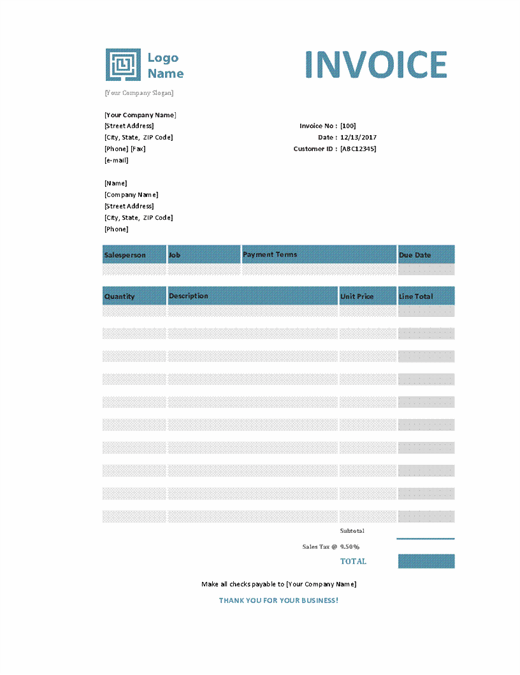 Service Invoice