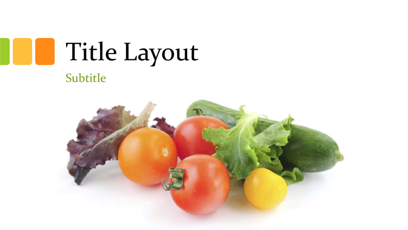 Fresh food presentation (widescreen) Fresh food presentation (widescreen)