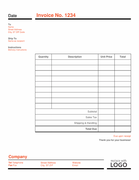 microsoft excel 2007 invoice templates free download