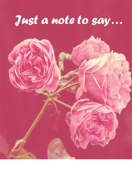 romance card quarter fold