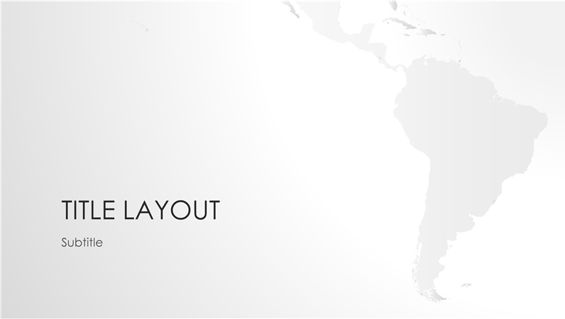 World maps series, South American continent presentation (widescreen) World maps series, South American continent presentation (widescreen)