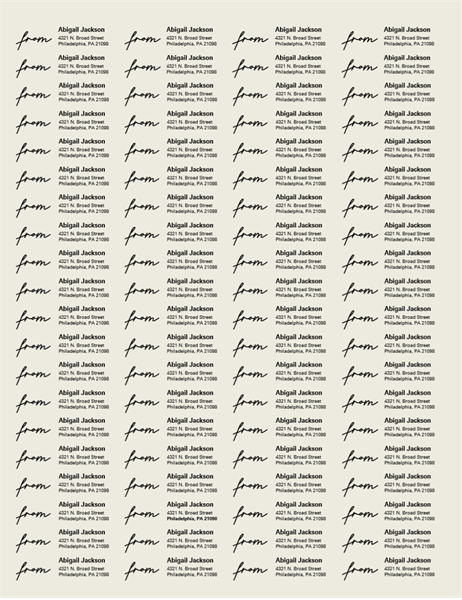 Return Address Labels Basic Format 80 Per Page Works With Avery 5167