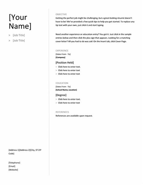 Crisp And Clean Resume Designed By MOO