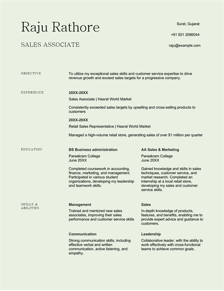 Resume (color)
