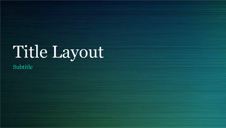 Green brushed metal presentation (widescreen) Green brushed metal presentation (widescreen)