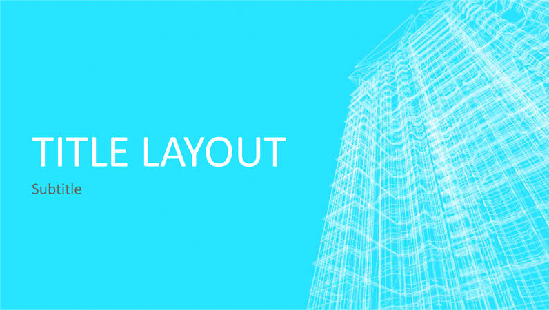 Business wireframe building presentation (widescreen) Business wireframe building presentation (widescreen)