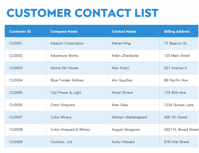 Calling List Template from binaries.templates.cdn.office.net