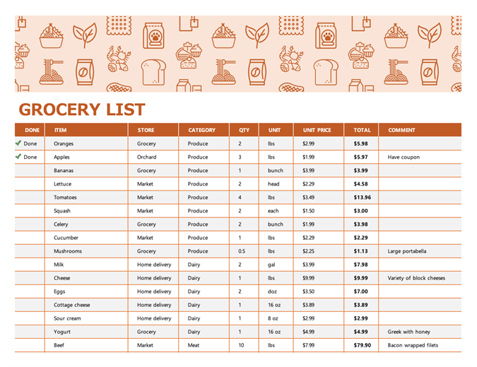 excel templates