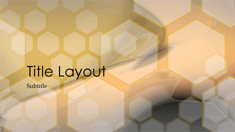 Hexagonal design slides