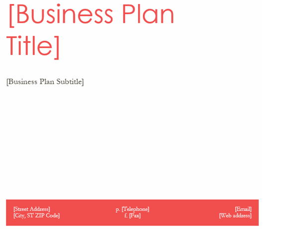 business plan and free template