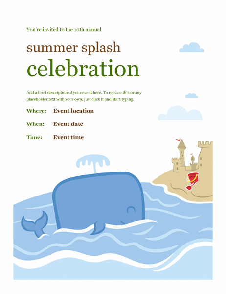 Summer event flyer