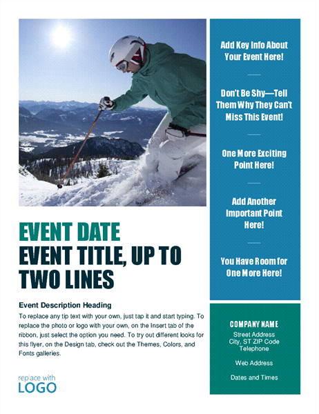 Seasonal event flyer (winter) Seasonal event flyer (winter)