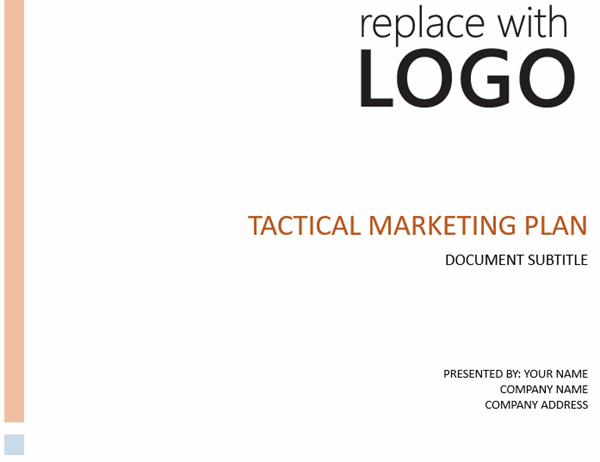 Tactical business marketing plan