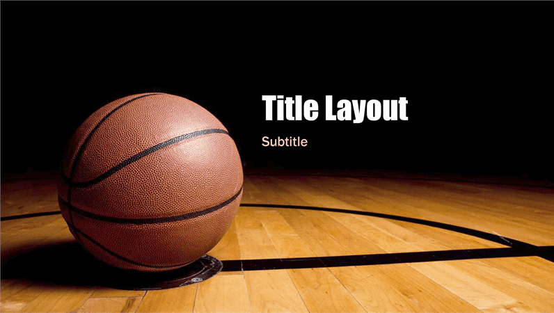 Basketball presentation (widescreen)