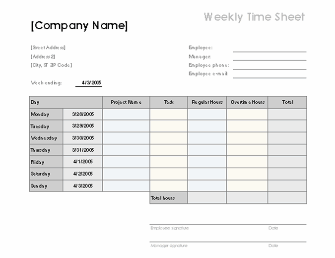 excel timesheet template calculate hours