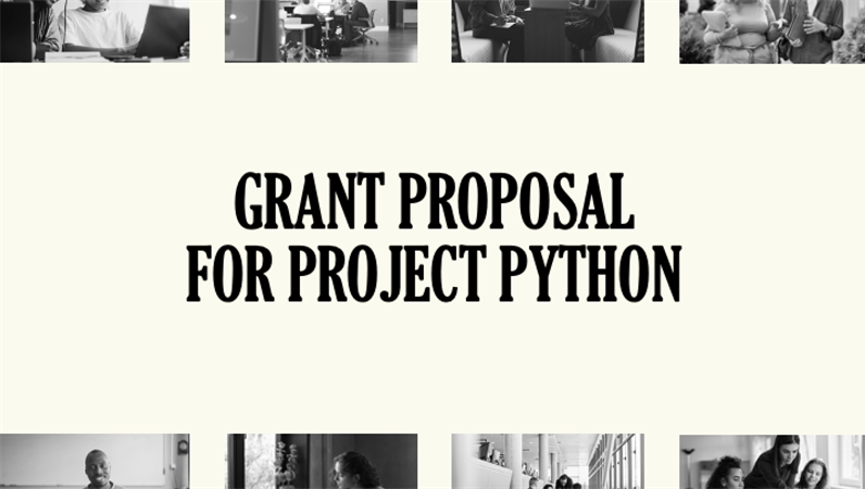 Grant proposal presentation