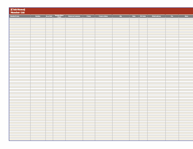 Excel Membership Template from binaries.templates.cdn.office.net