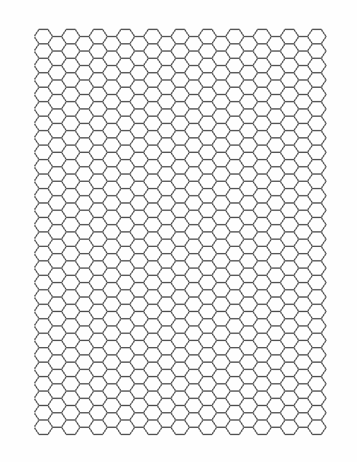 free printable hexagon graph paper printable templates