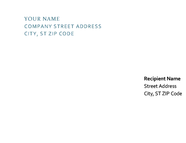 Letterhead and envelope Letterhead and envelope