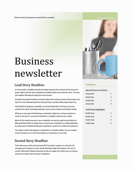 Business Newsletter