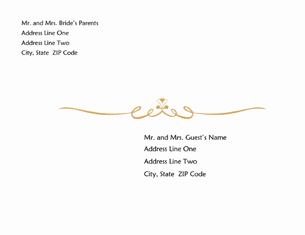 letter envelope address template