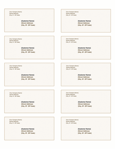 basic microsoft word label templates answer key