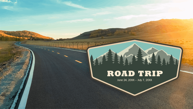 Road trip photo album Road trip photo album