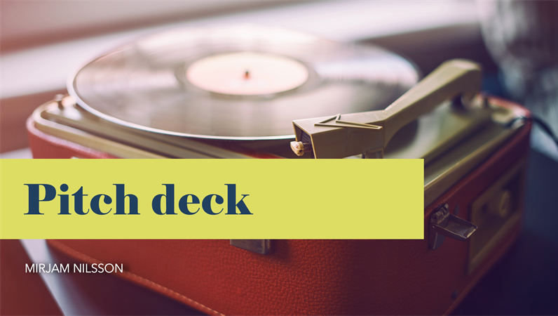 Retro pitch deck Retro pitch deck