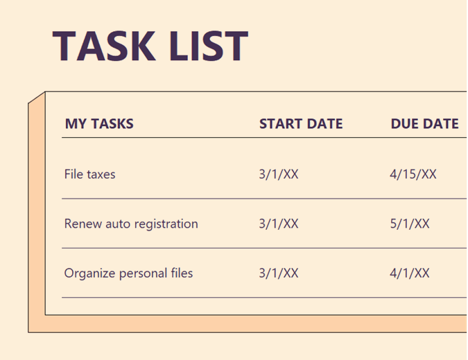 Track my tasks