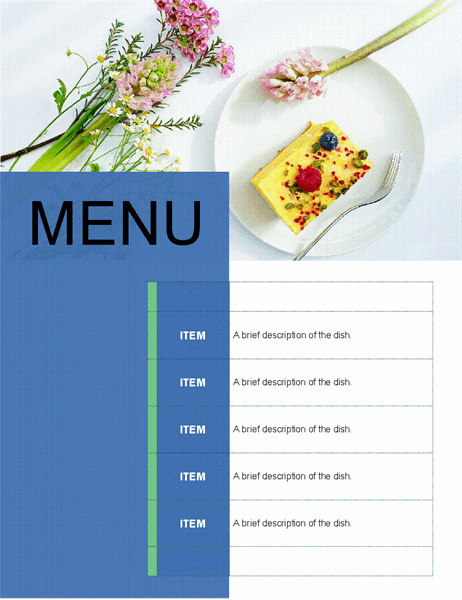 Party menu (Floral design)